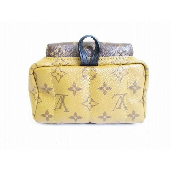 Louis Vuitton Monogram Reverse Palm Springs Backpack MINI Rucksack Daypack Brown - Picture 4 of 6